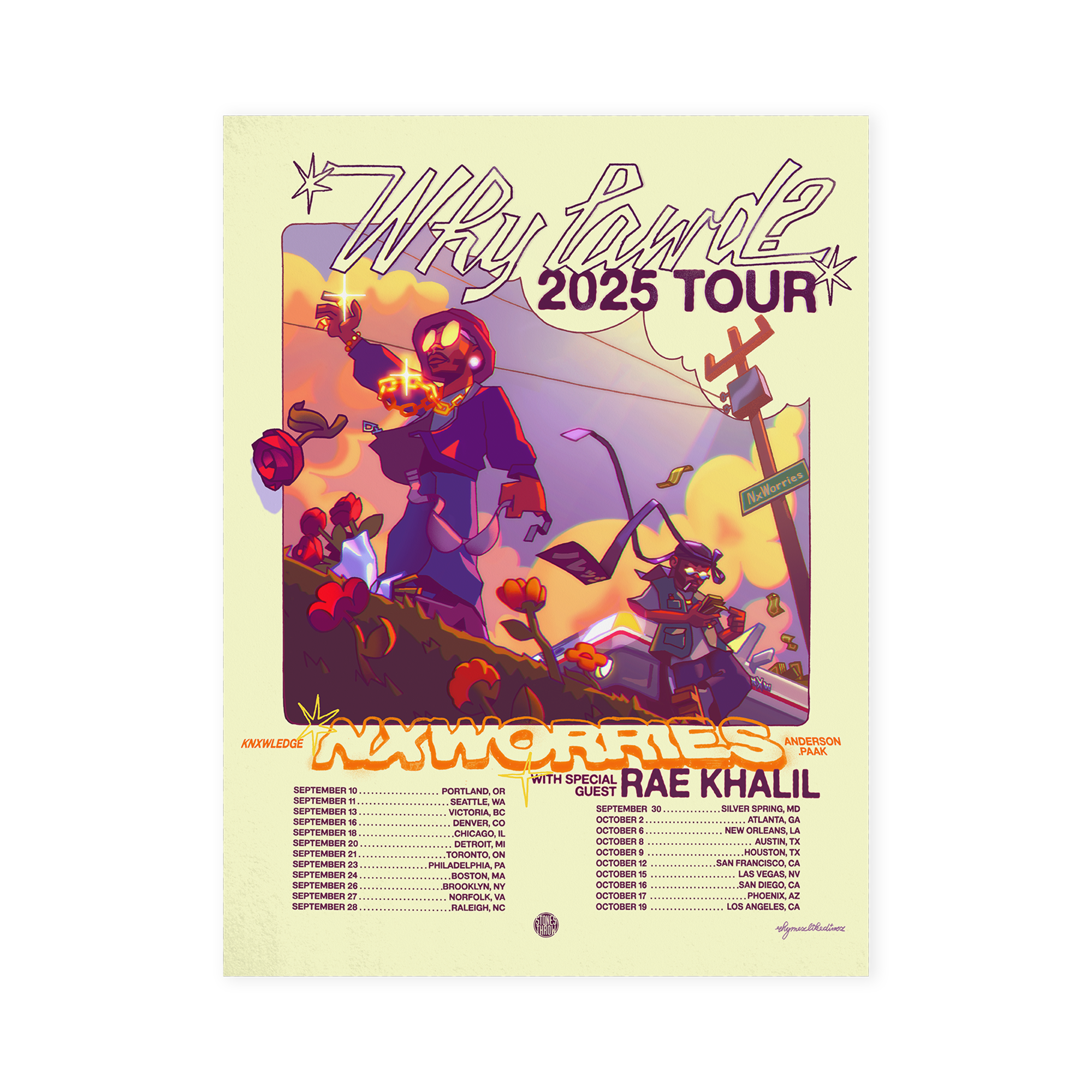 WHY LAWD TOUR 2025 POSTER – Anderson .Paak | Official Store