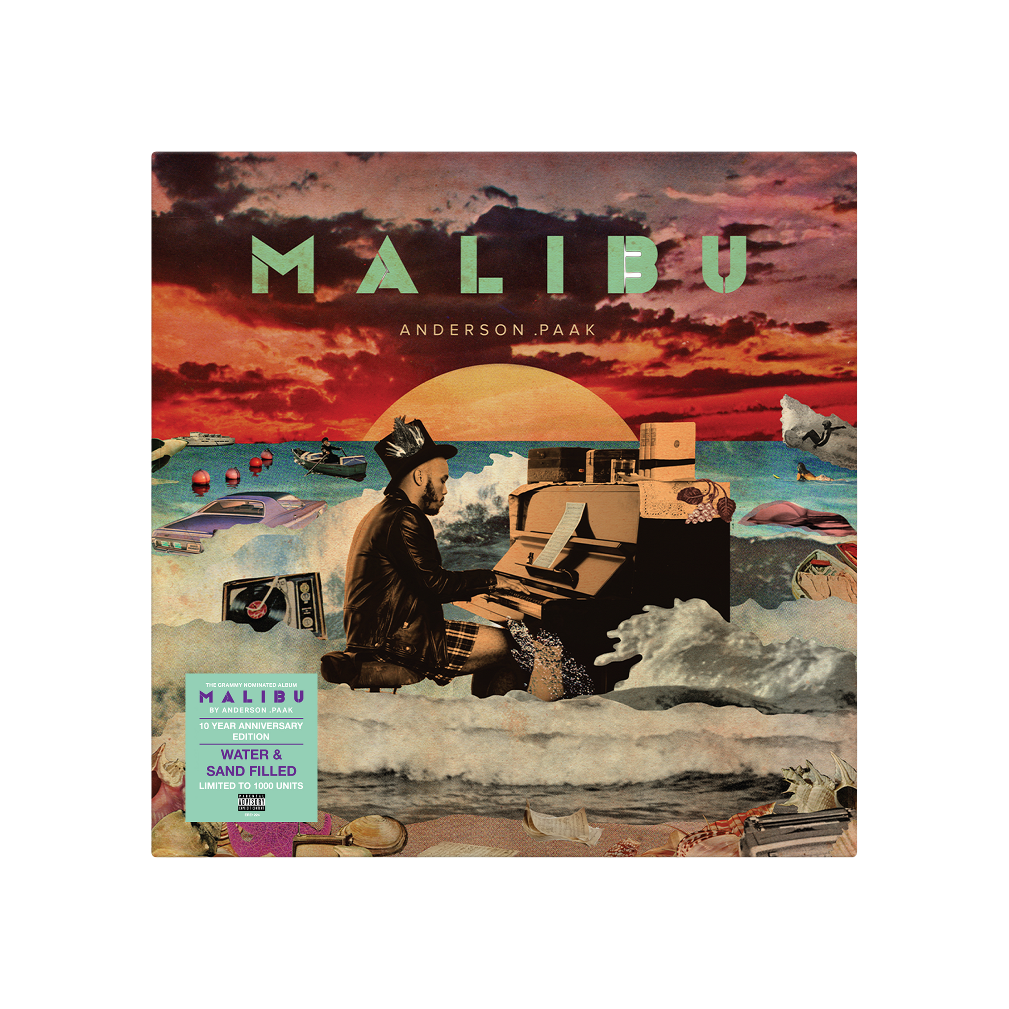MALIBU 10 YEAR ANNIVERSARY SAND & WATER FILLED 2LP VINYL