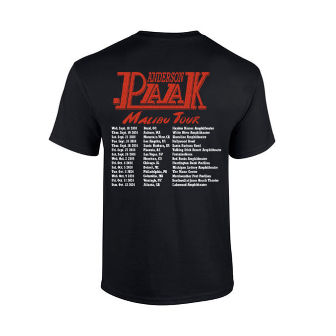 Malibu Tour Black T-Shirt