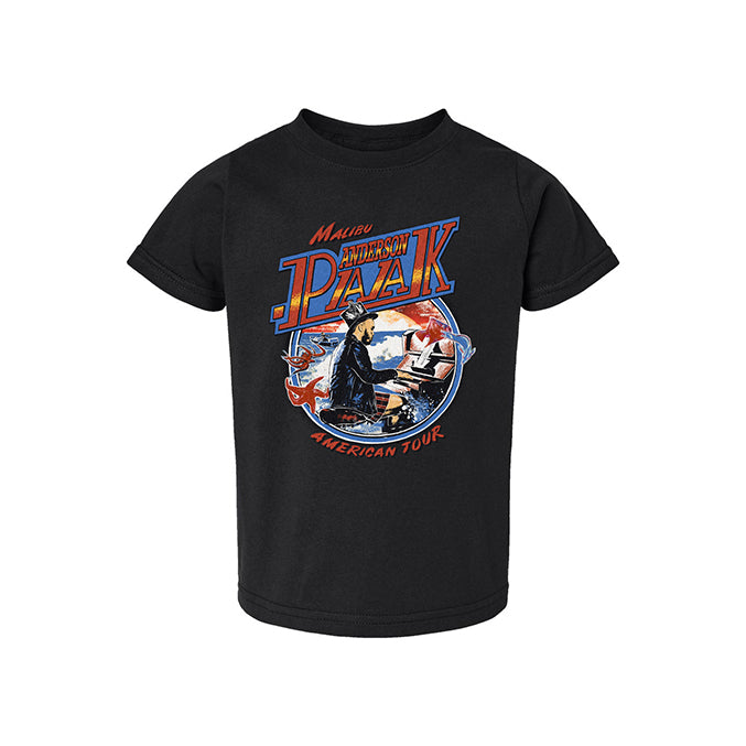 Malibu Black Tour Toddler Tee