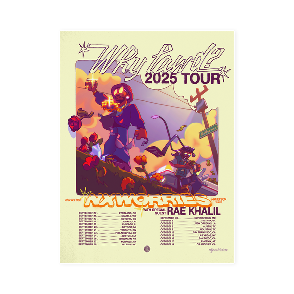 WHY LAWD TOUR 2025 POSTER – Anderson .Paak | Official Store